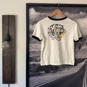 P&Co Tiger Lightning Crop Slub